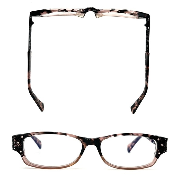 Jean Lafont Legende 743 Eyeglasses Brown Pink Tortoise Glasses Frames Lace EUC main image 6